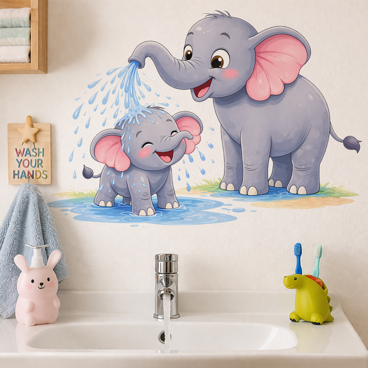 Home Bathroom Layout - New Cartoon Elephant Wall Stickers for