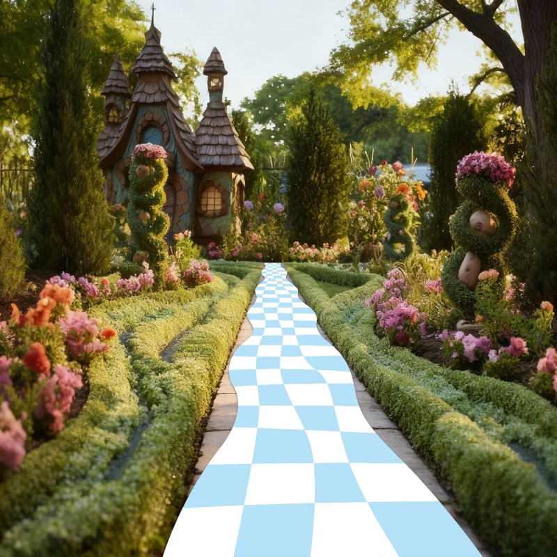 Home Bathroom Layout - VIKAMA INS Wind Chessboard Outdoor Carpet