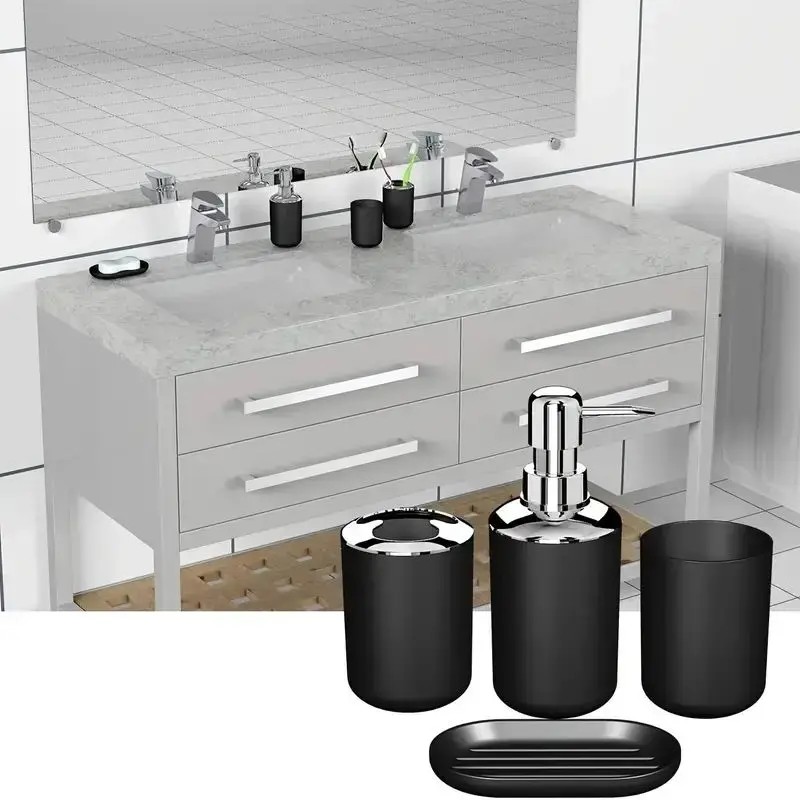 4pcs Bathroom Set, Plastic Gif - Zara Home Bathroom Set recensie en prijs