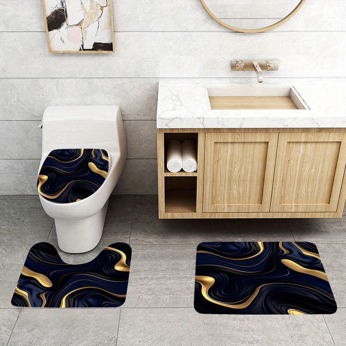 1/3 Piece Black Gold Bath Set  - Zara Home Bathroom Set recensie en prijs