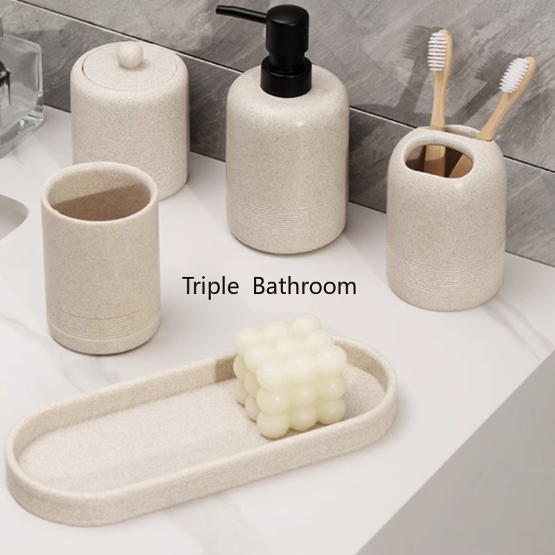 1pc Sandstone Bathroom Toiletr - Zara Home Bathroom Set recensie en prijs