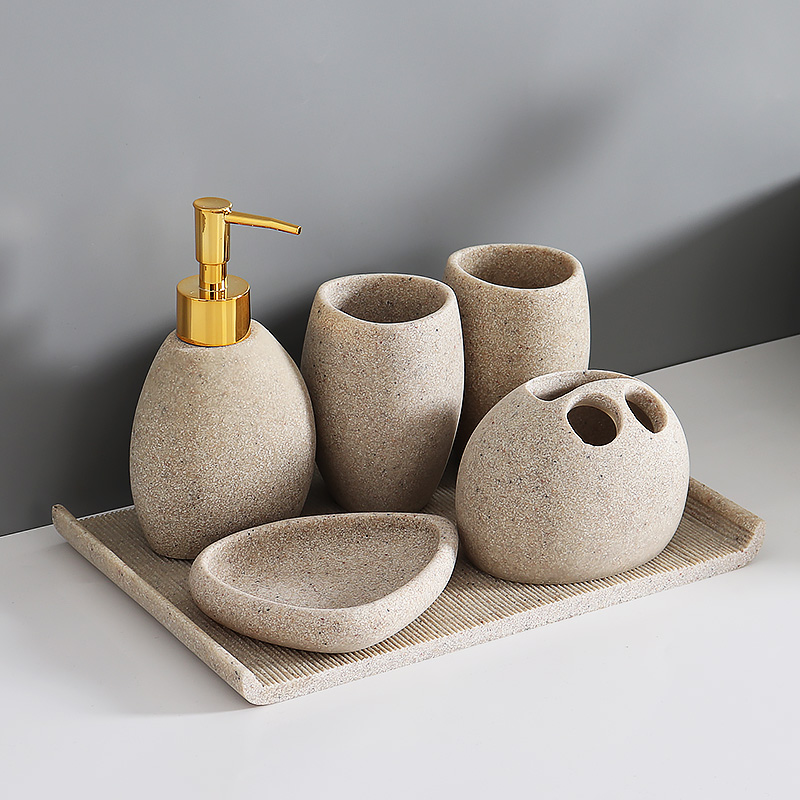 Nordic Resin Sand Lotion Bottl - Zara Home Bathroom Set recensie en prijs