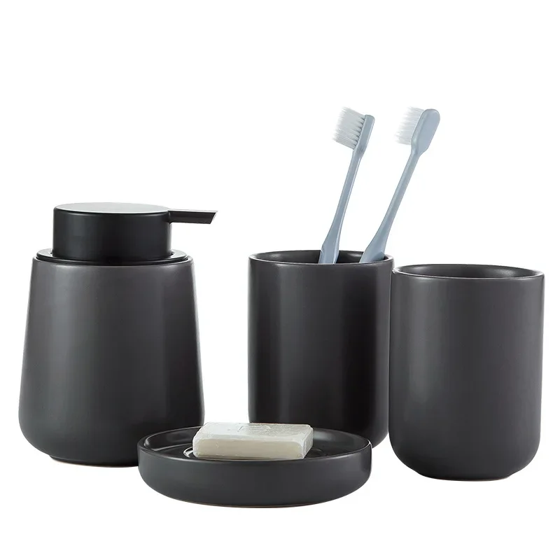 Dark grey Ceramic Bath Lotion  - Zara Home Bathroom Set recensie en prijs