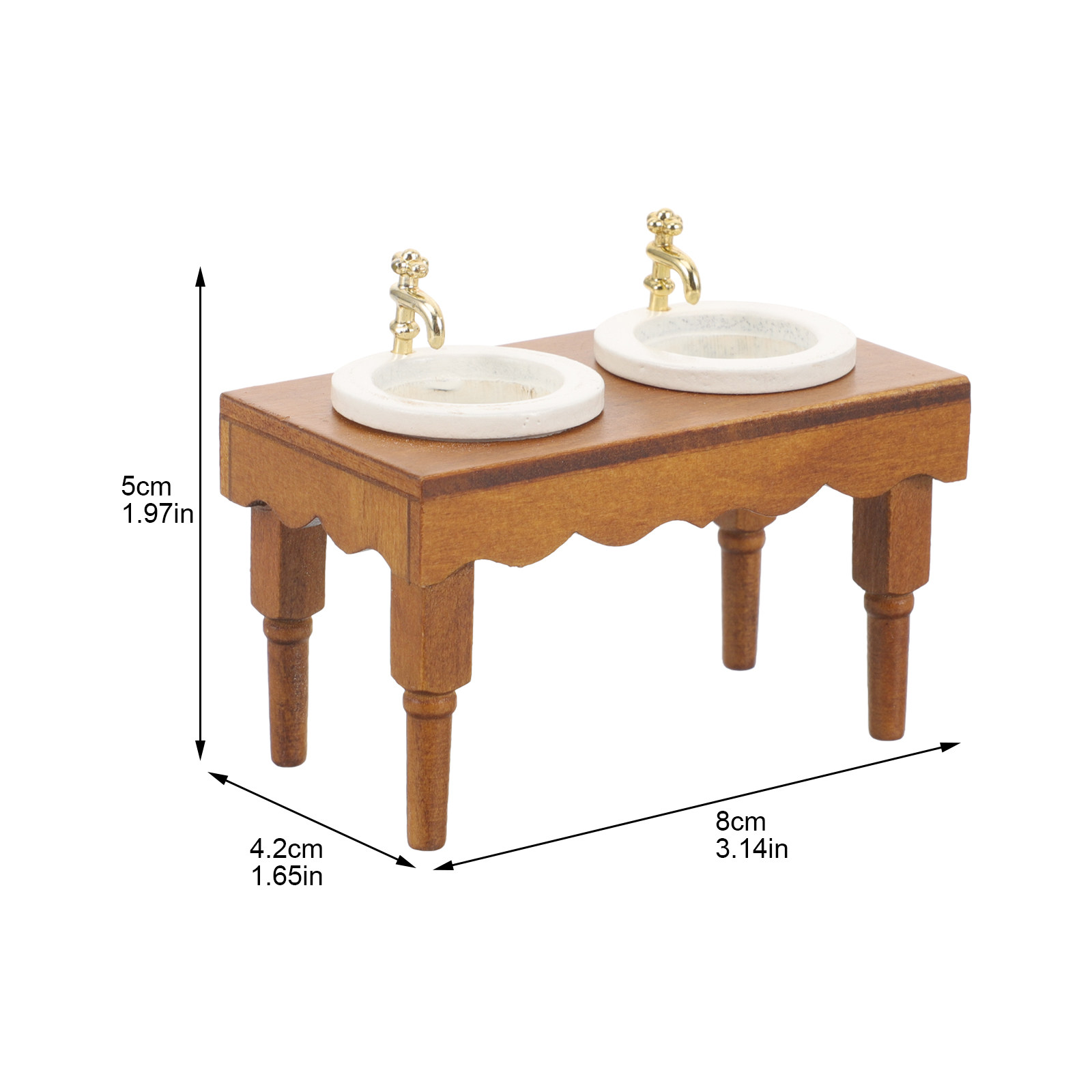 Miniature Wooden Washbasin Cab - Home Bathroom Layout recensie en prijs