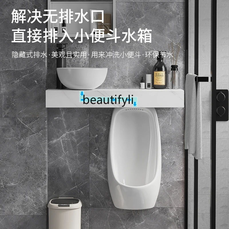 Urinal rock slab countertop in - Home Bathroom With Urinal recensie en prijs