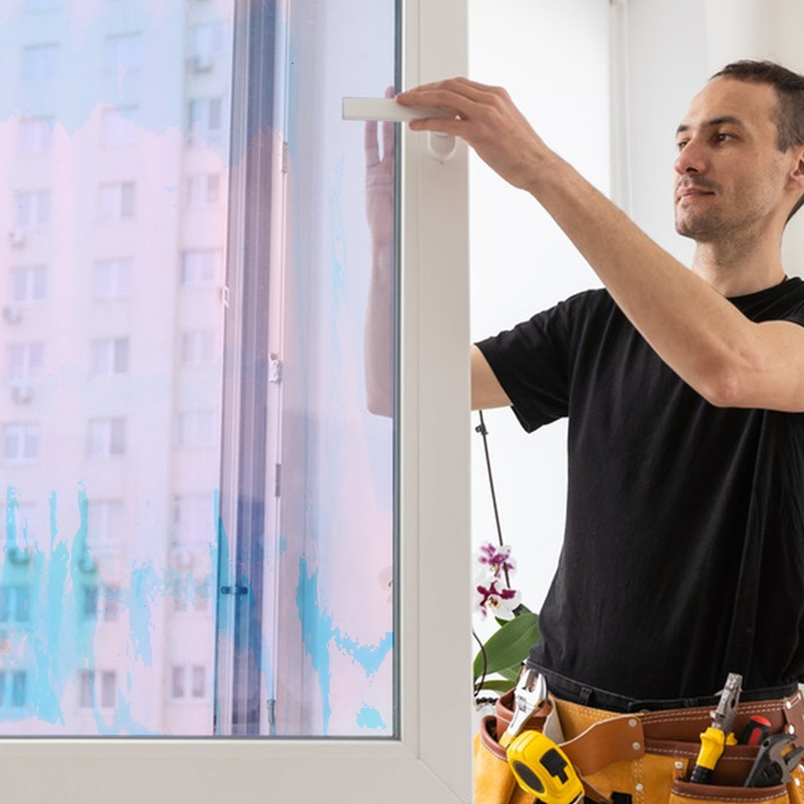 Self Adhesive Holographic Wind - Home Bathroom Window Tint recensie en prijs