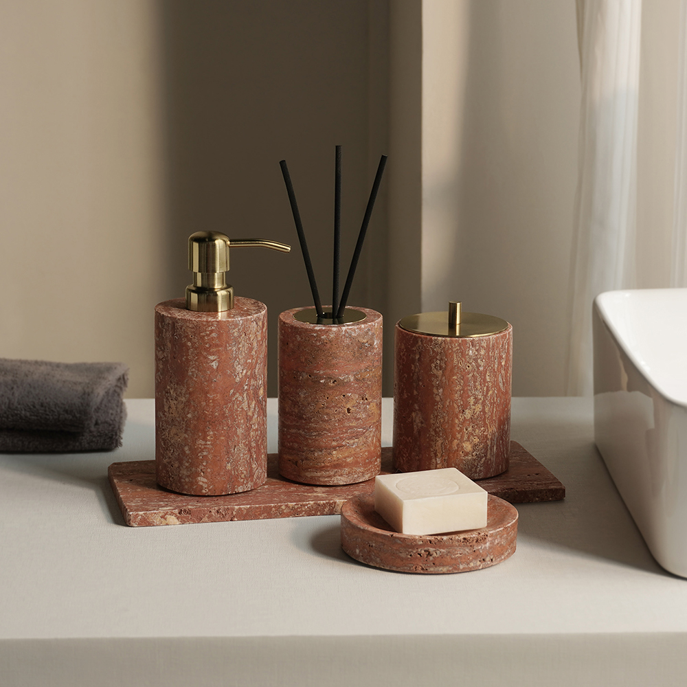Red Travertine Bathroom Set Vi - Zara Home Bathroom Set recensie en prijs