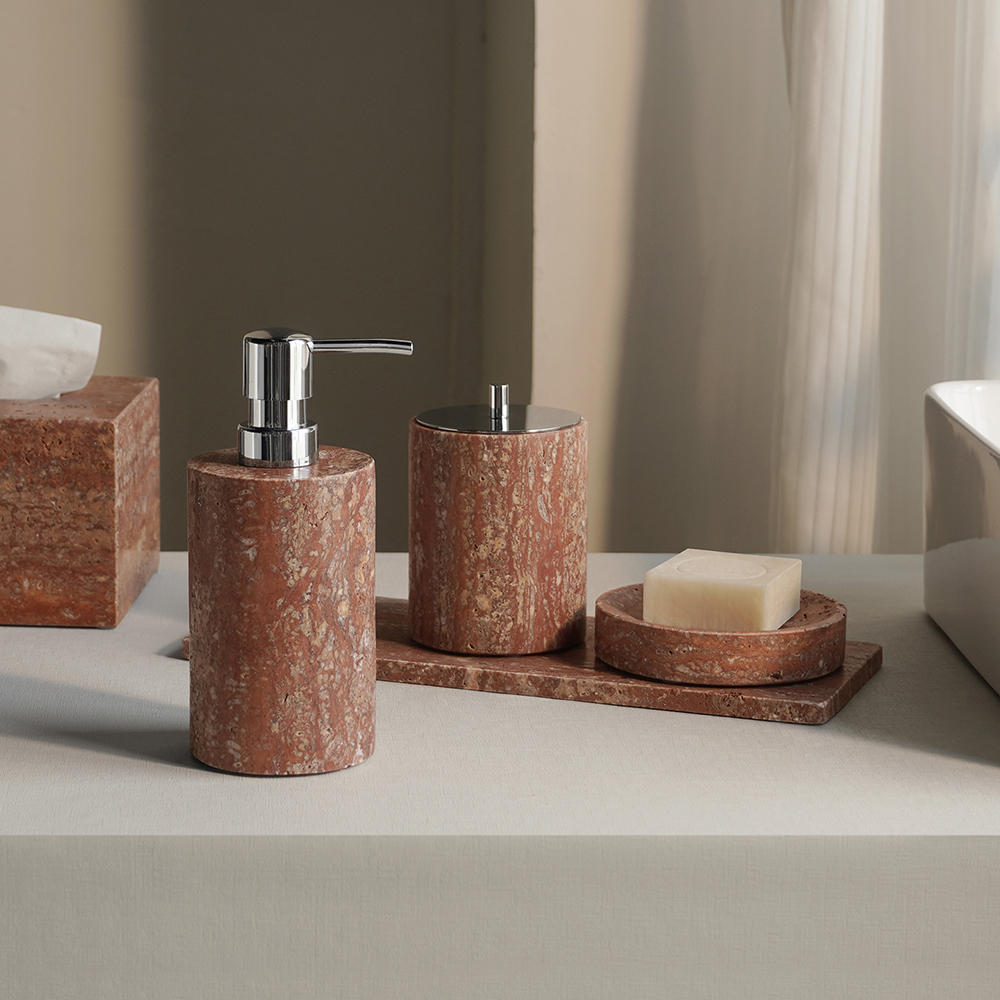 Red Travertine Bathroom Set Vi - Zara Home Bathroom Set recensie en prijs