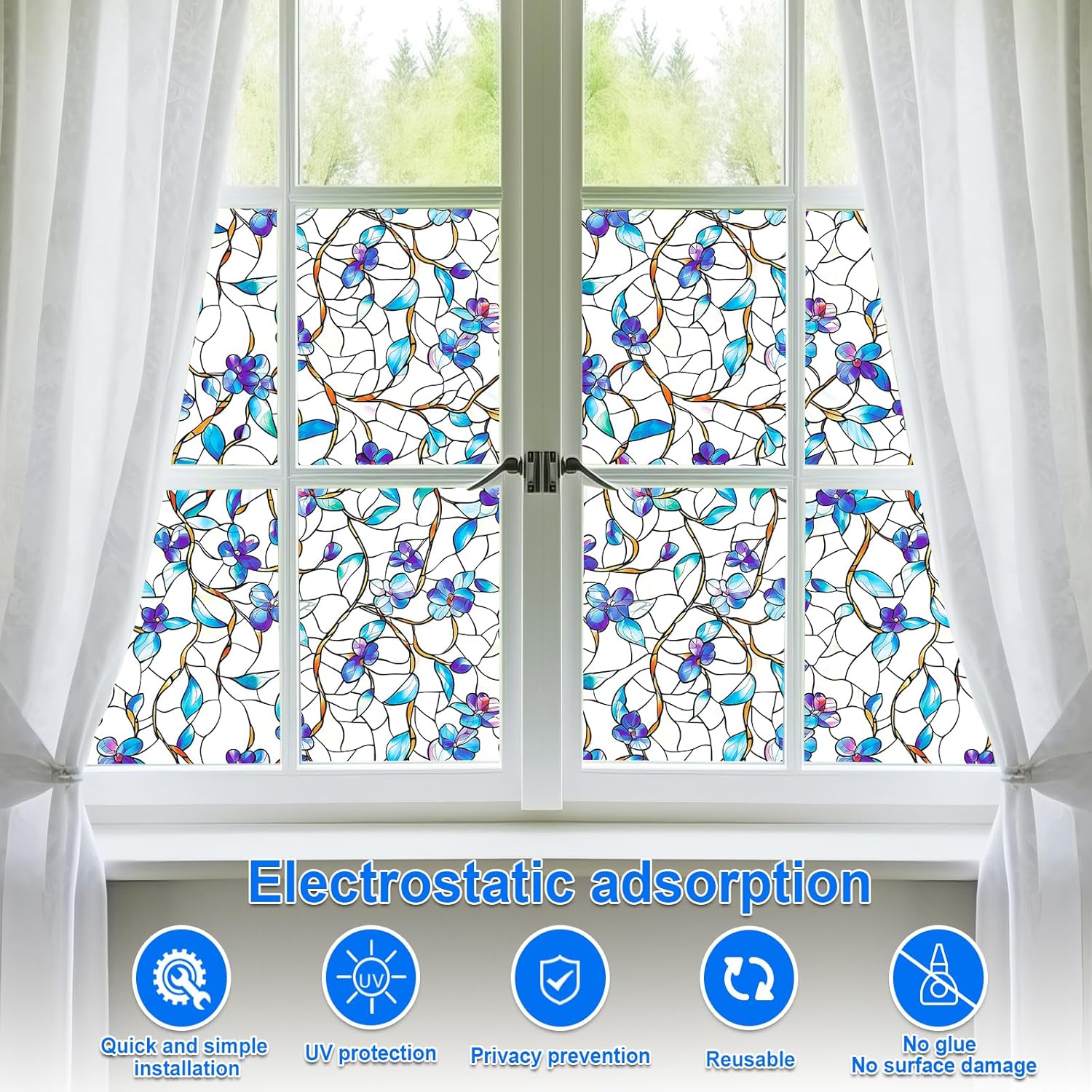 Frosted Glass Window Film, UV  - Home Bathroom Window Tint recensie en prijs