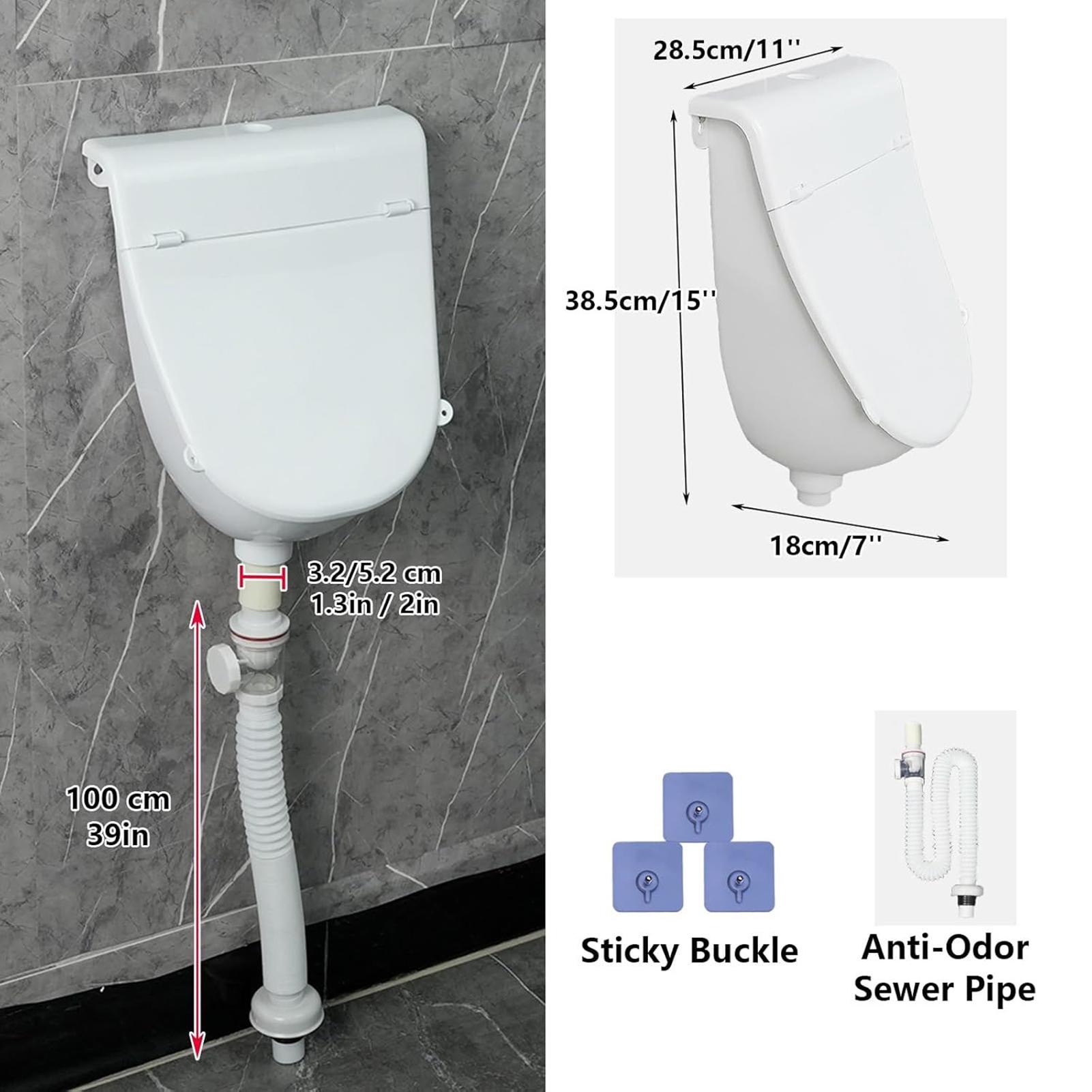 Wall Urinal with Lid Commercia - Home Bathroom With Urinal recensie en prijs