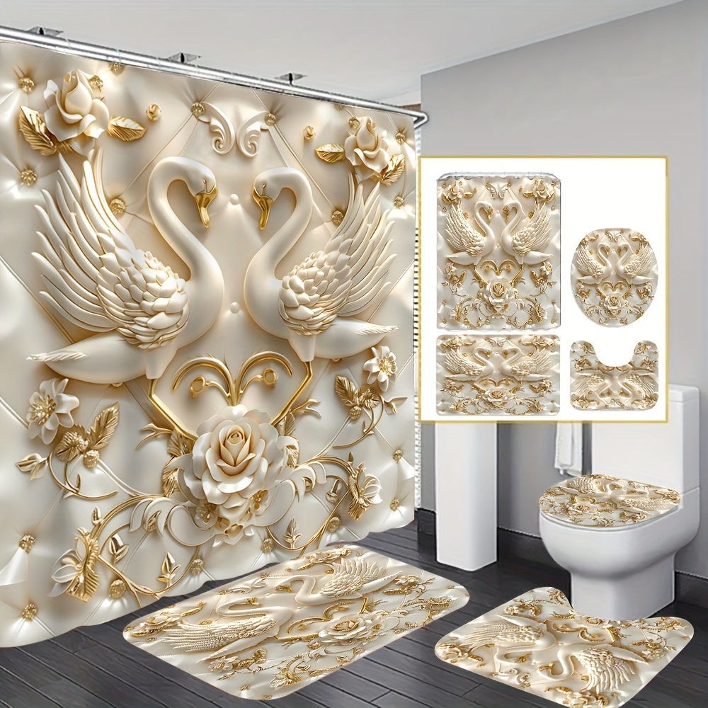 Elegant 3D Swans and Roses Lux - Zara Home Bathroom Set recensie en prijs