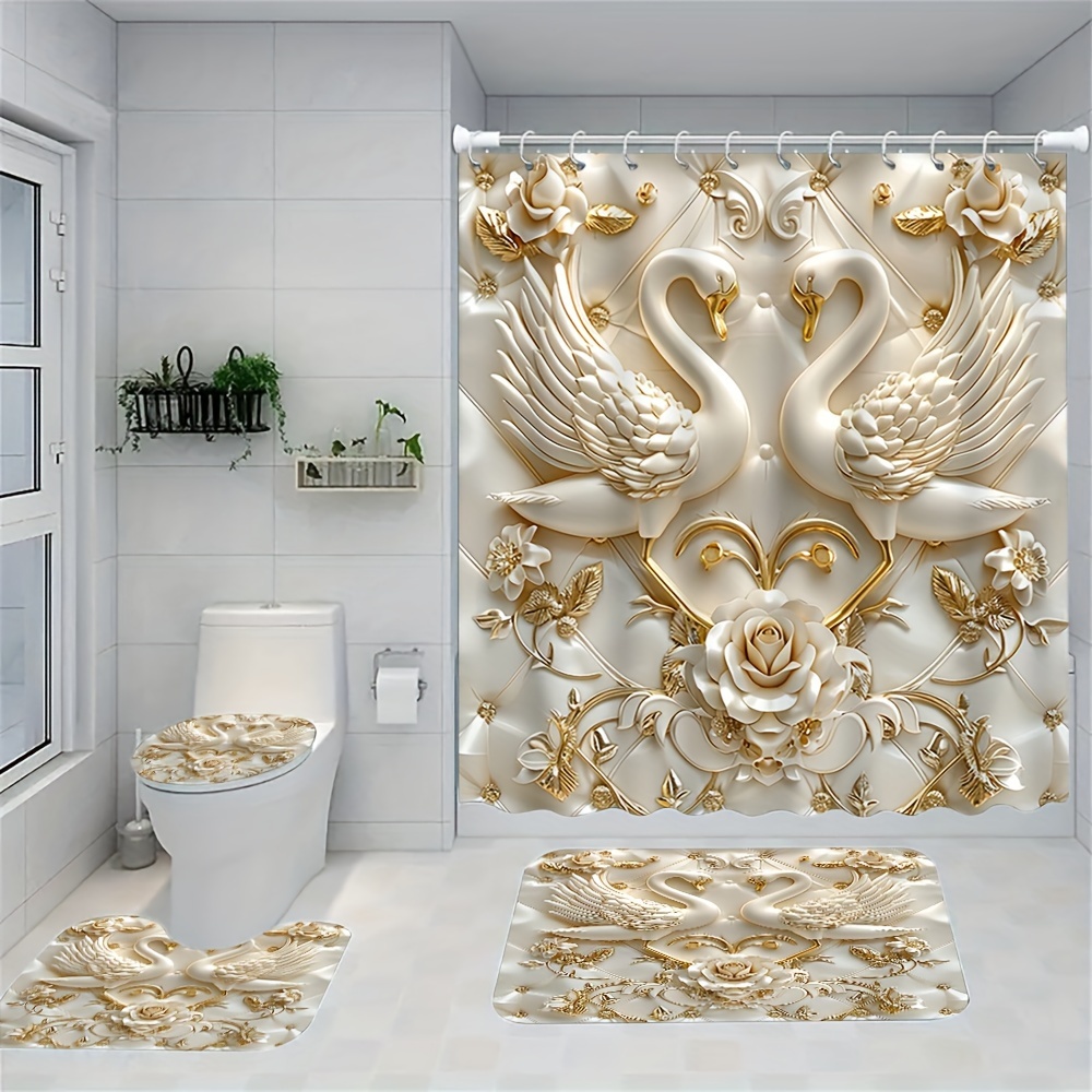 Elegant 3D Swans and Roses Lux - Zara Home Bathroom Set recensie en prijs