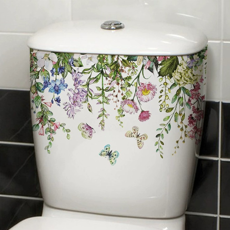Vibrant Spring Butterfly Flowe - Home Bathroom Layout recensie en prijs