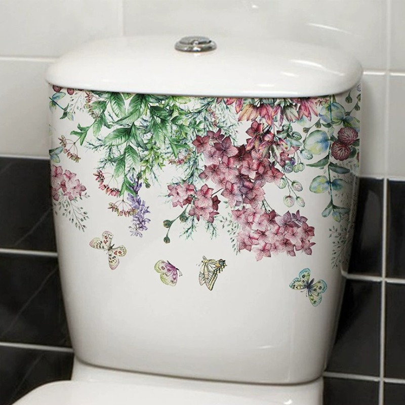 Vibrant Spring Butterfly Flowe - Home Bathroom Layout recensie en prijs