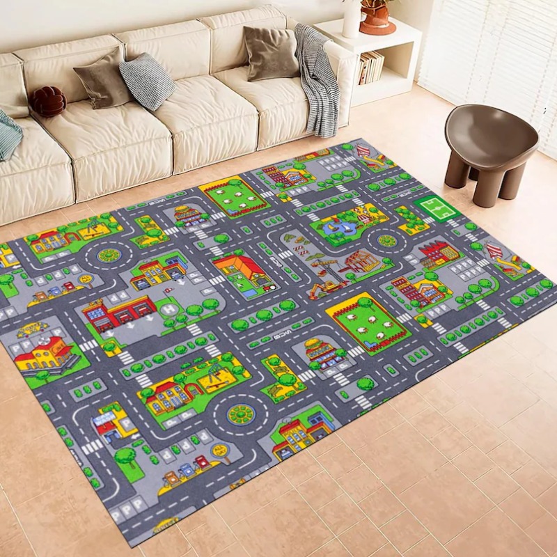 Cartoon City Street Traffic Ma - Home Bathroom Layout recensie en prijs