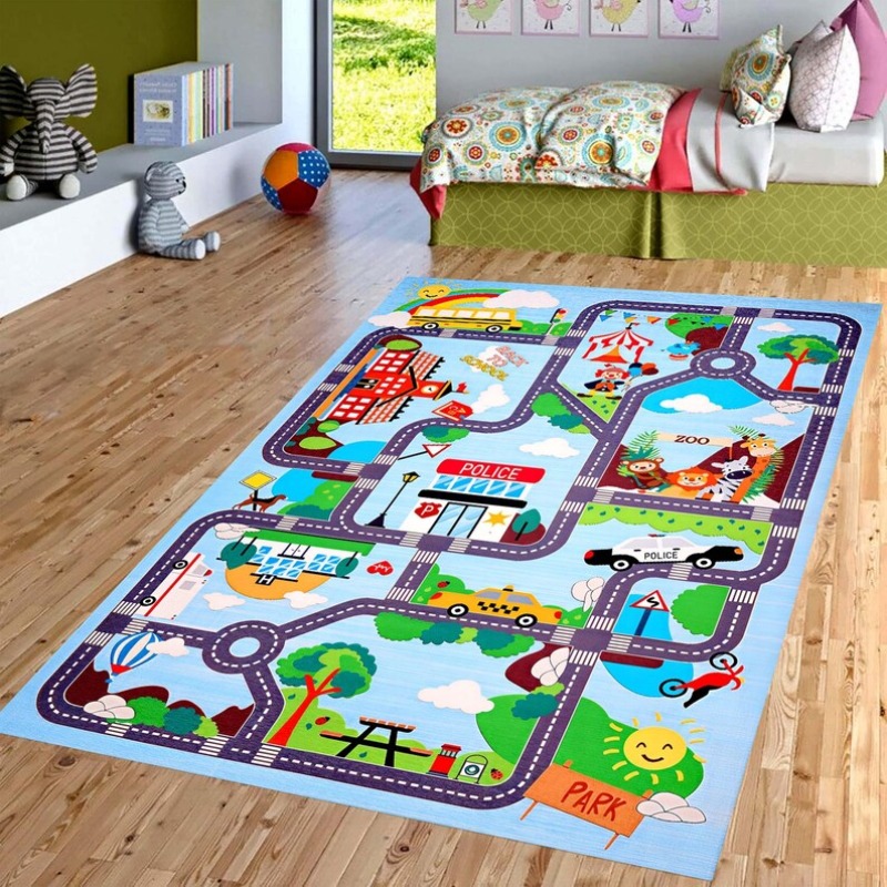 Cartoon City Street Traffic Ma - Home Bathroom Layout recensie en prijs