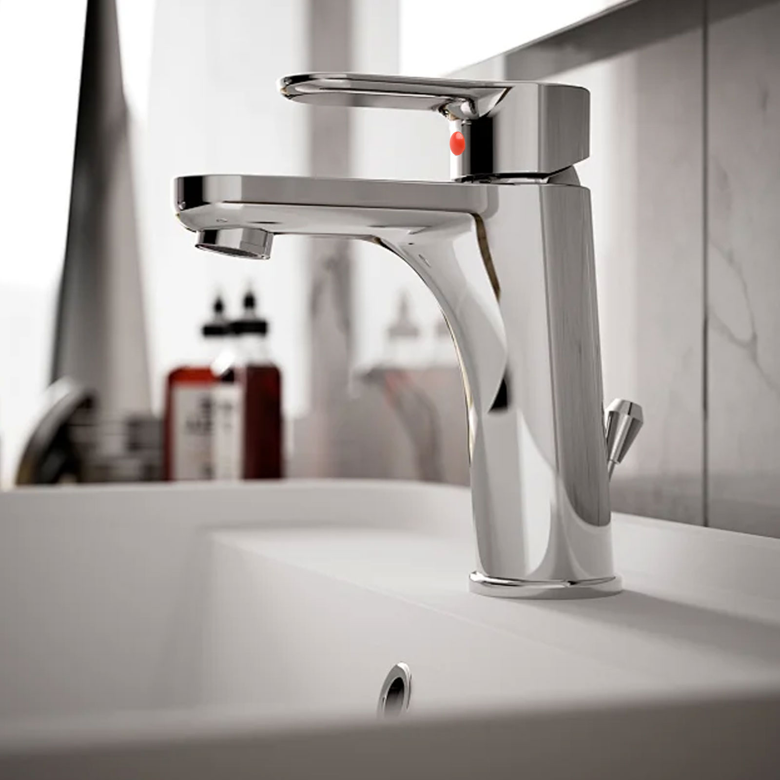 Red Blue Faucet Labels Faucet  - Home Bathroom Dimensions recensie en prijs