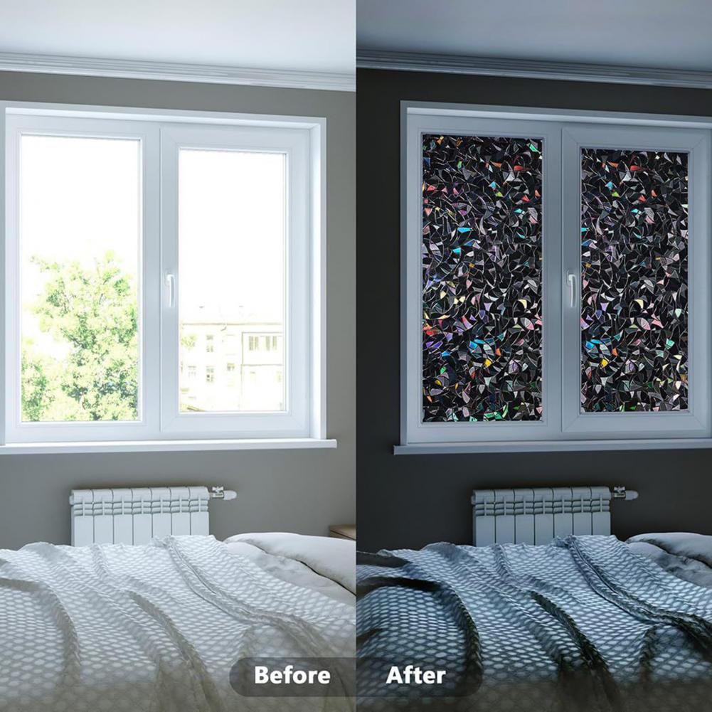 3D Black Rainbow Window Blacko - Home Bathroom Window Tint recensie en prijs
