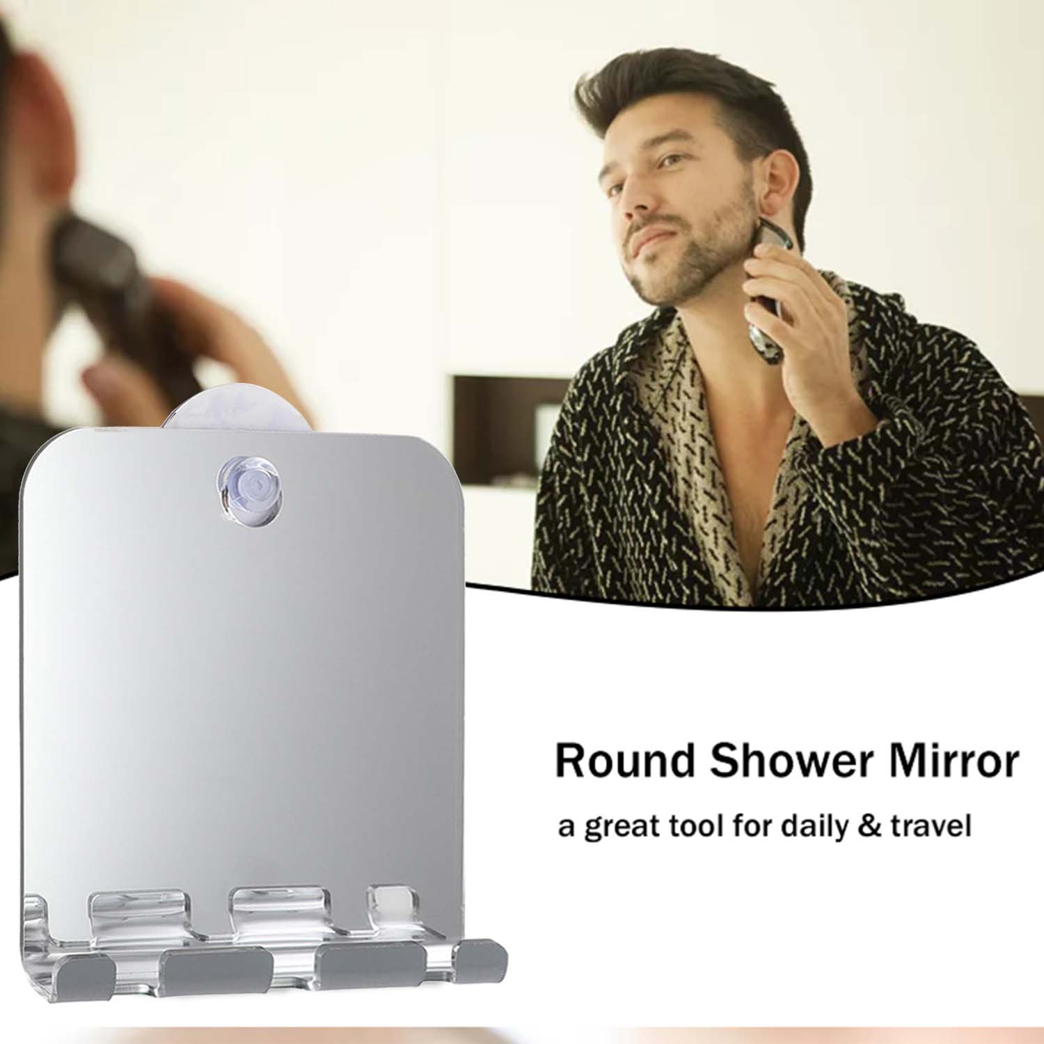 Unbreakable Fog Free Travel Mi - Shaving Mirror Suction recensie en prijs