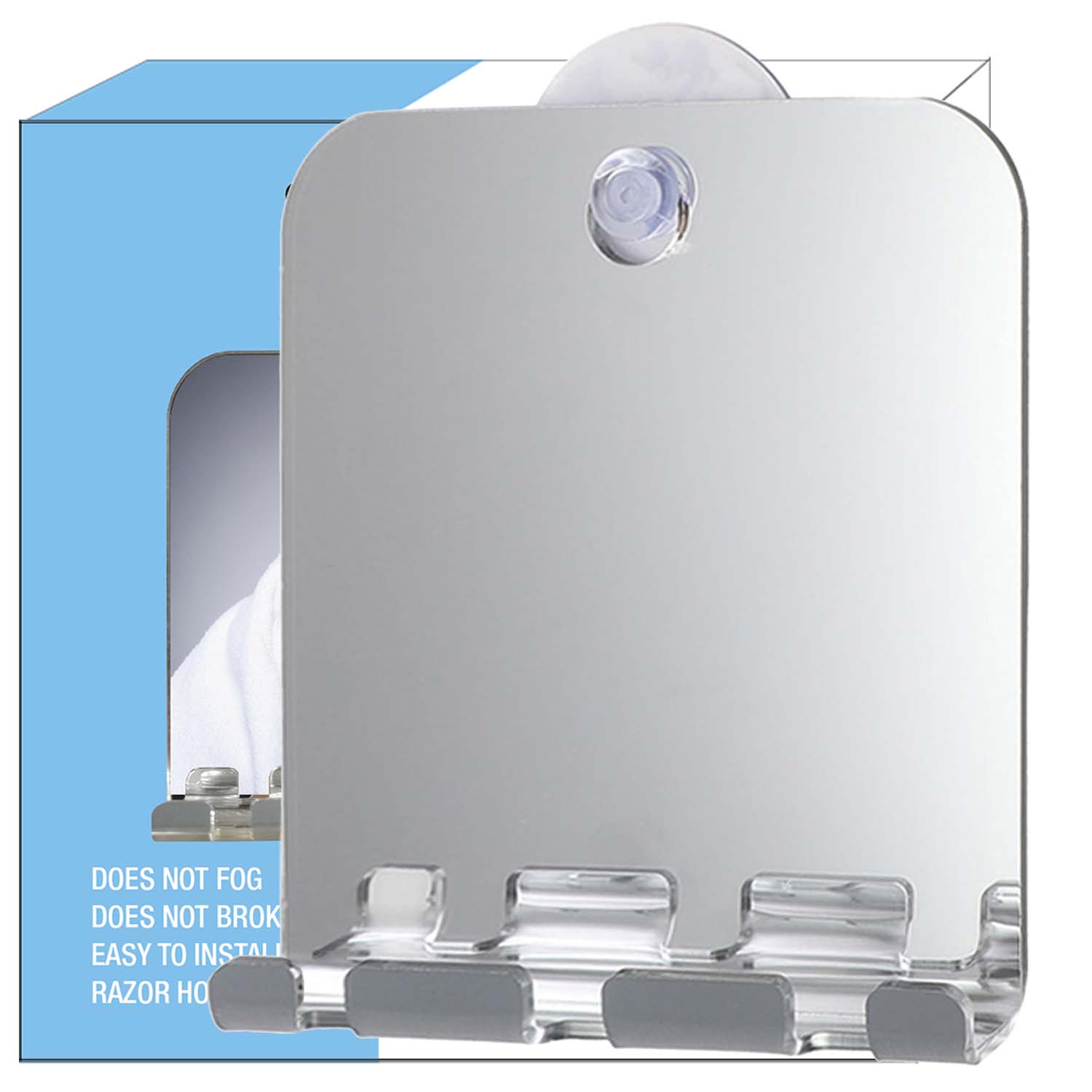 Unbreakable Fog Free Travel Mi - Shaving Mirror Suction recensie en prijs