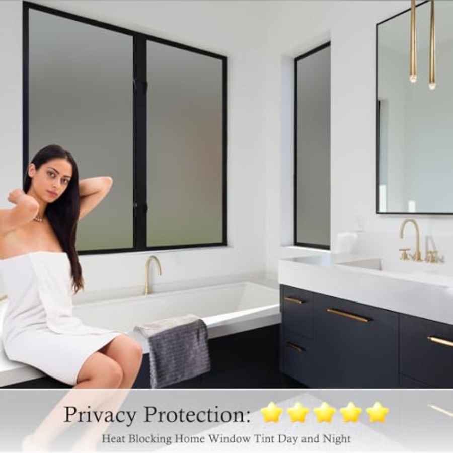 Window Privacy Film Frosted Gl - Home Bathroom Window Tint recensie en prijs