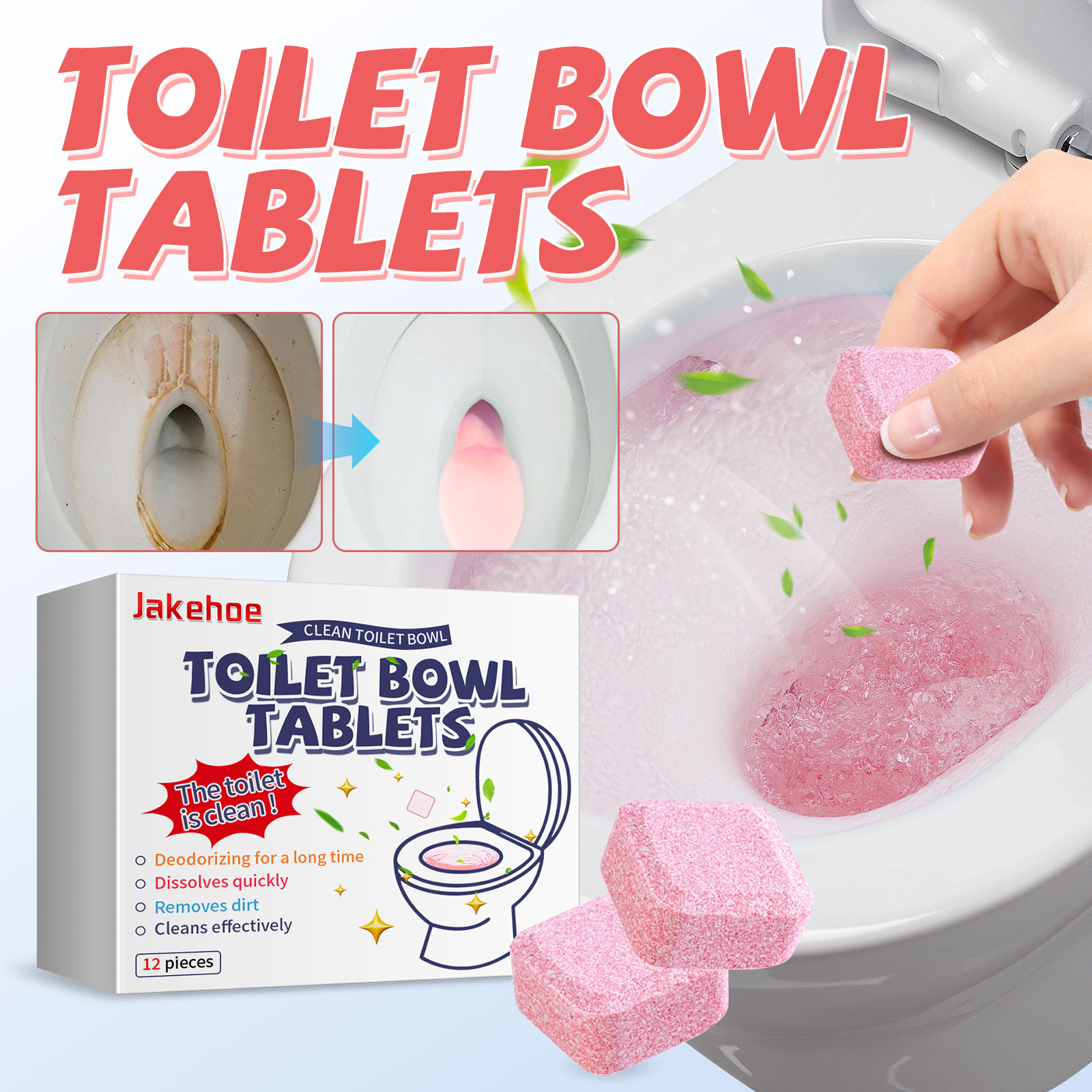 12pcs Toilet Cleaning Tablet R - Home Bathroom With Urinal recensie en prijs